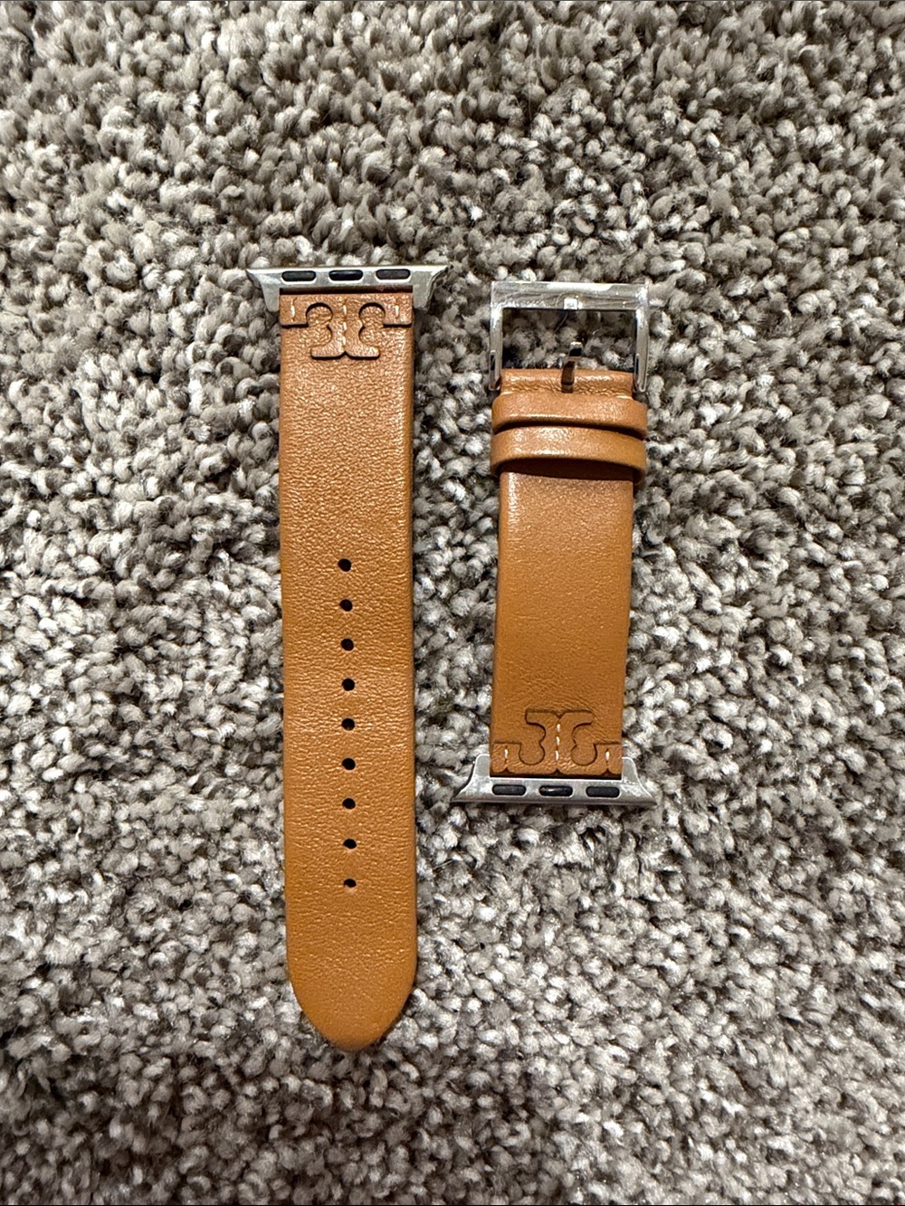 Tory Burch Leather Apple Watch Strap - Picture 2 of 5